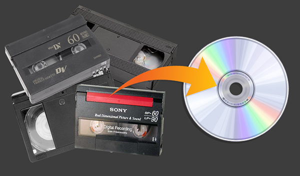 video cassettes to dvd transfer example image