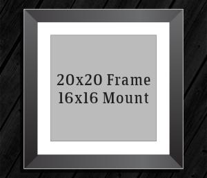 20in x 20in Frame (16in x 16in Mount) with Full Photo design