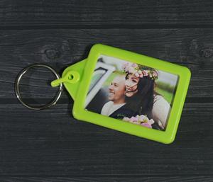 New Soft Touch Passport Keyring Lime with Full Photo design