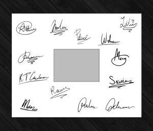 20in x 16in Signature Board (12in x 8in Print)  with Full Photo design