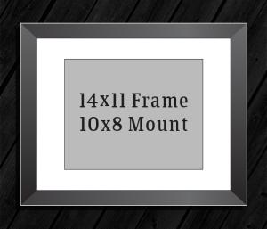 14in x 11in Frame (10in x 8in Mount) with Full Photo design