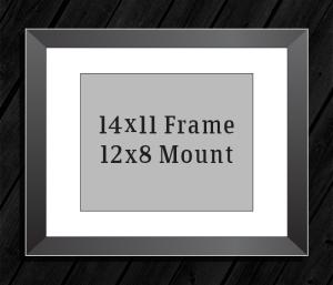 14in x 11in Frame (12in x 8in Mount) with Full Photo design