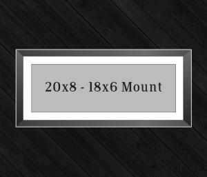 20in x 8in Frame (18in x 6in Mount) with Full Photo design