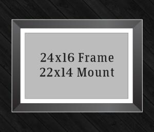 24in x 16in Frame (22in x 14in Mount) with Full Photo design