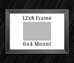 12in x 8in Frame (6in x 4in Mount) with Full Photo design