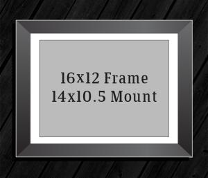 16in x 12in Frame (14.0in x 10.5in Mount) with Full Photo design