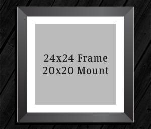 24in x 24in Frame (20in x 20in Mount) with Full Photo design