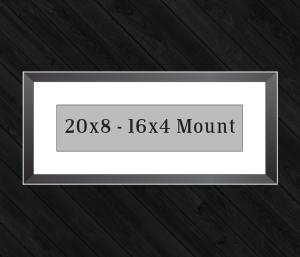 20in x 8in Frame (16in x 4in Mount) with Full Photo design