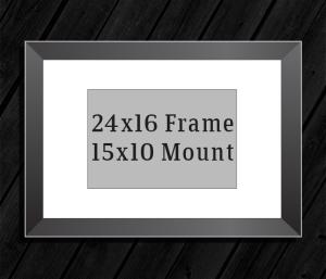 24in x 16in Frame (15in x 10in Mount) with Full Photo design