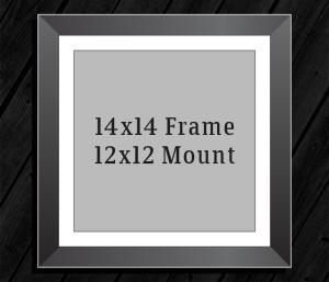  14in x 14in Frame (12in x 12in Mount) with Full Photo design