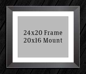 24in x 20in Frame (20in x 16in Mount) with Full Photo design