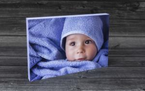 NEW 9" x 6" Baby Blue Citi Block with Full Photo design