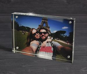 Acrylic Magnetic Vision block 6"x4" with Full Photo design