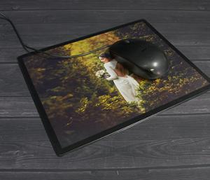 Standard 10x8 Plastic Black Mouse Mat with Full Photo design