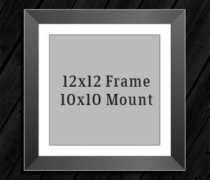 12in x 12in Frame (10in x 10in Mount) with Full Photo design