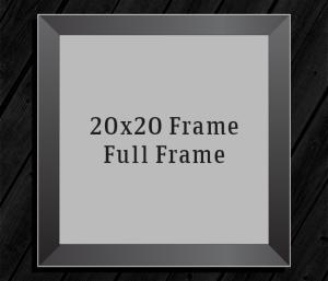 20in x 20in Frame (Full Frame) with Full Photo design