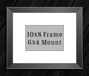 10in x 8in Frame (6in x 4in Mount) with Full Photo design