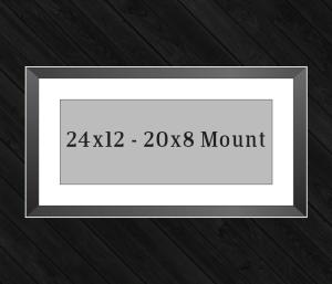 24in x 12in Frame (20in x 8in Mount) with Full Photo design