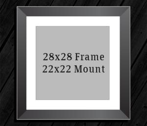 28in x 28in Frame (22in x 22in Mount) with Full Photo design