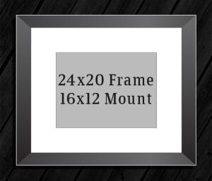 24in x 20in Frame (16in x 12in Mount) with Full Photo design