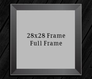 28in x 28in Frame (Full Frame) with Full Photo design