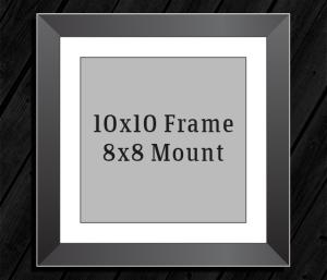 10in x 10in Frame (8in x 8in Mount) with Full Photo design