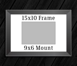 15in x 10in Frame (9in x 6in Mount) with Full Photo design