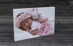 NEW 9" x 6"  Baby Pink Citi Block with Full Photo design