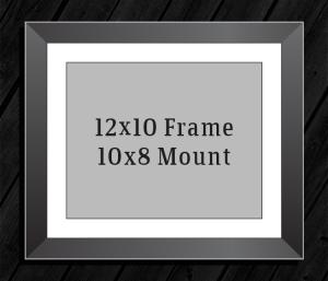 12in x 10in Frame (10in x 8in Mount) with Full Photo design