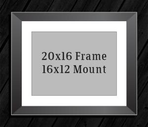  20in x 16in Frame (16in x 12in Mount) with Full Photo design