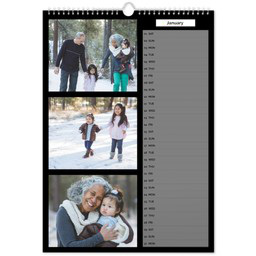 12" x 18" Calendar with Cover (Photographic Prints) with Custom Colour List View design