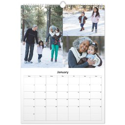 12" x 18" Calendar with Cover (Photographic Prints) with Full Photo Grid View design