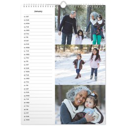 12" x 18" Calendar with Cover (Photographic Prints) with Full Photo List View design