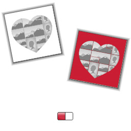 10" x 10" Poster Collage with Heart Shaped Collages design